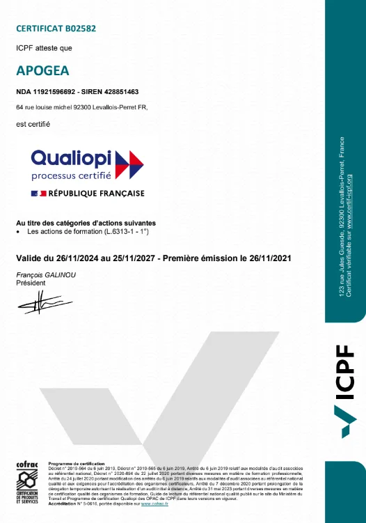 certificat qualiopi